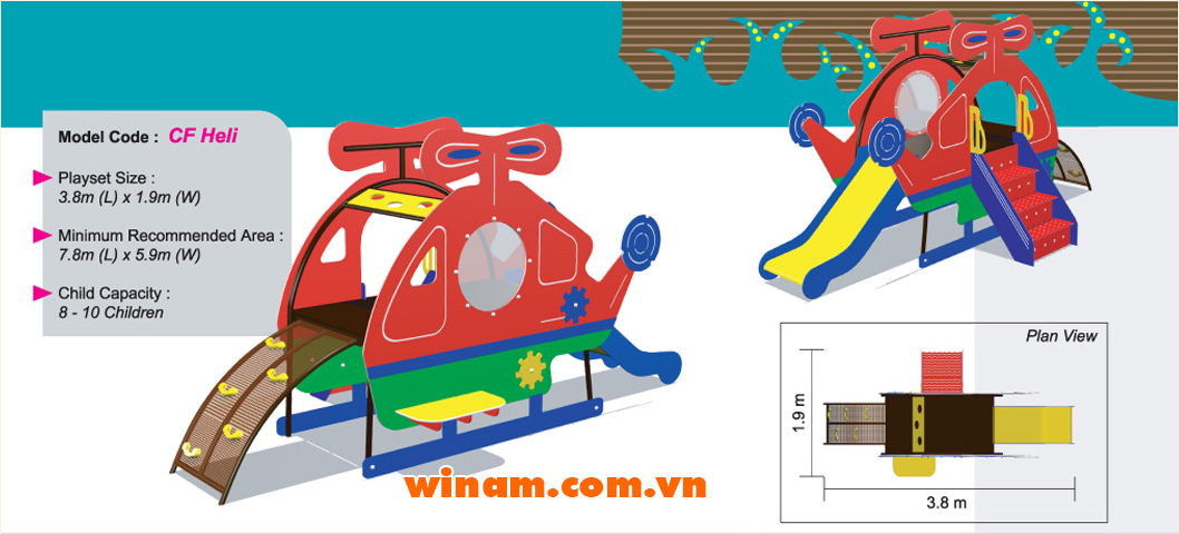 Khu vui chơi liên hoàn - WINPLAY-MC-CF-Heli