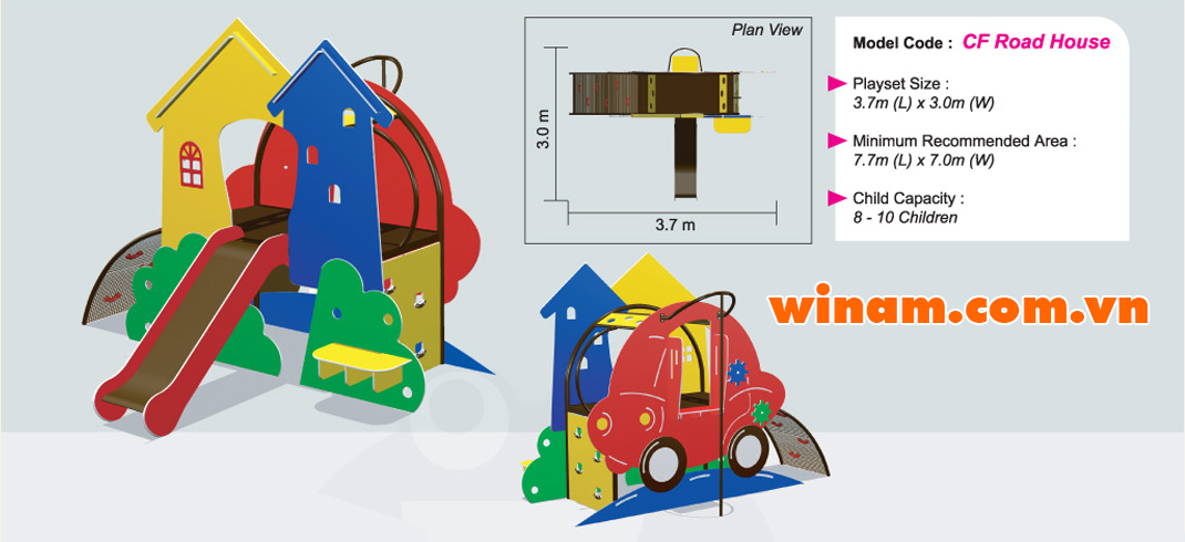 Khu vui chơi liên hoàn - WINPLAY-MC-CF-Road-House