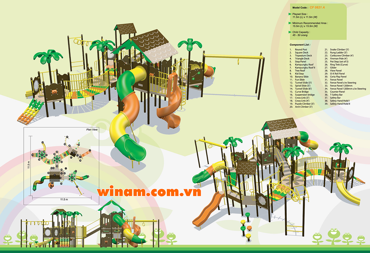 Khu vui chơi liên hoàn - WINPLAY-MC-CF-0821-A