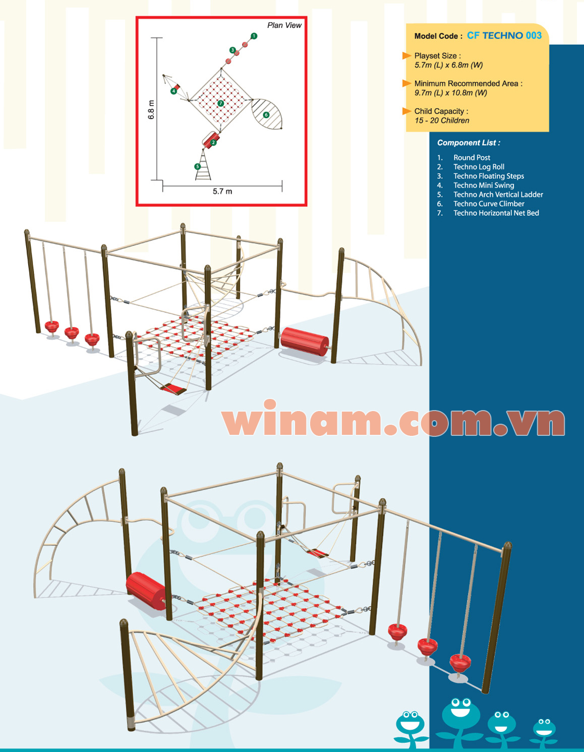 Thiết bị vận động cho trẻ - WINPLAY-MC-CF-TECHNO-003