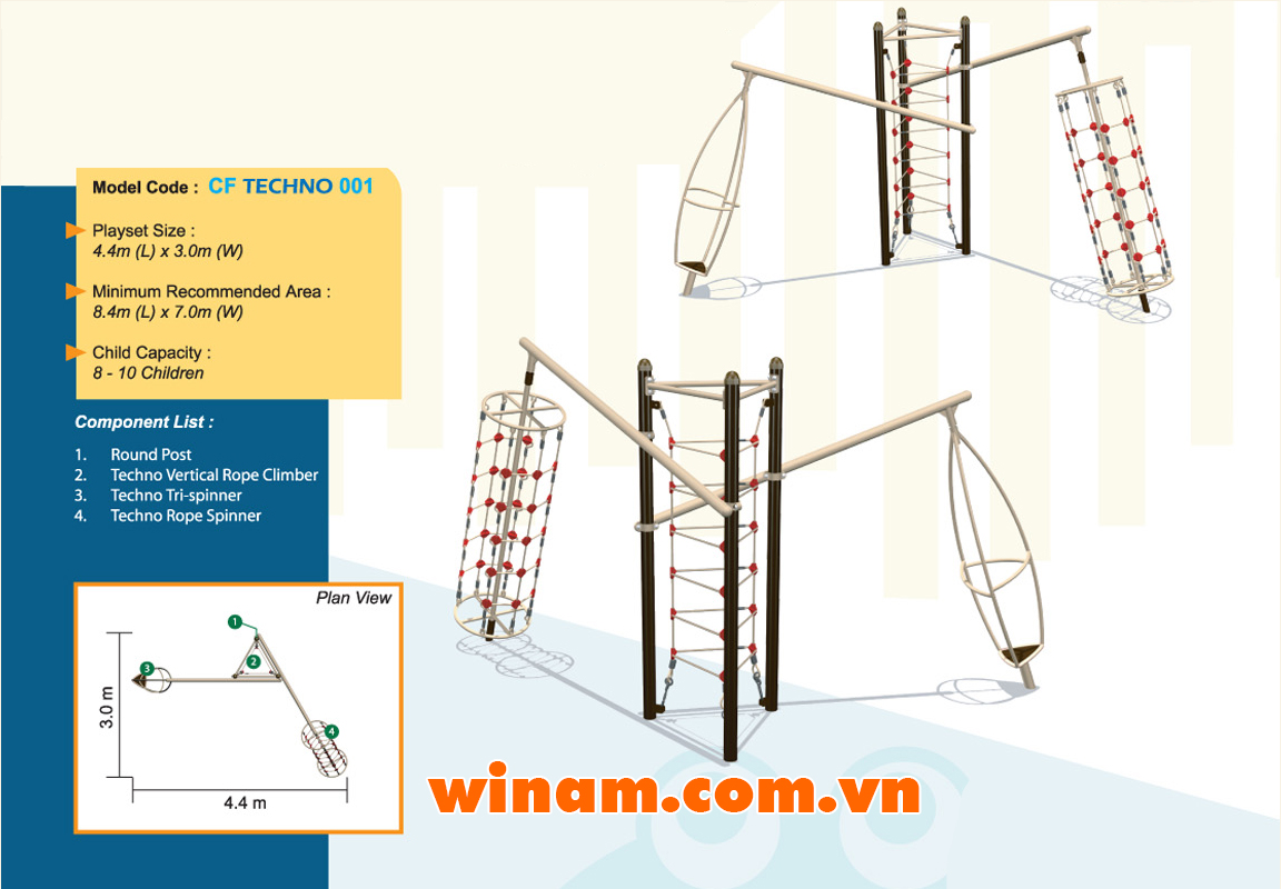 Thiết bị vận động cho trẻ - WINPLAY-MC-CF-TECHNO-001