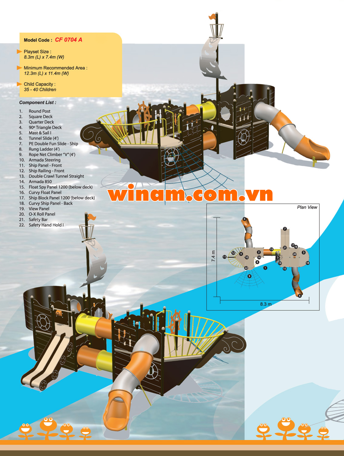 Khu vui chơi liên hoàn - WINPLAY-MC-CF-0704-A