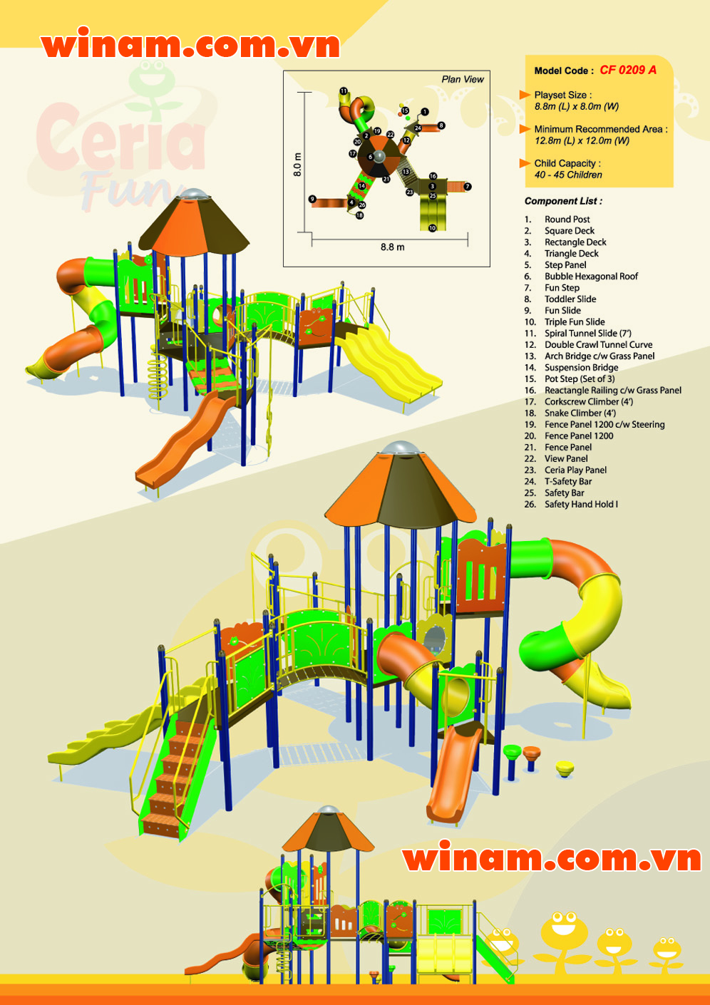 Khu vui chơi liên hoàn - WINPLAY-MC-CF-0209-A