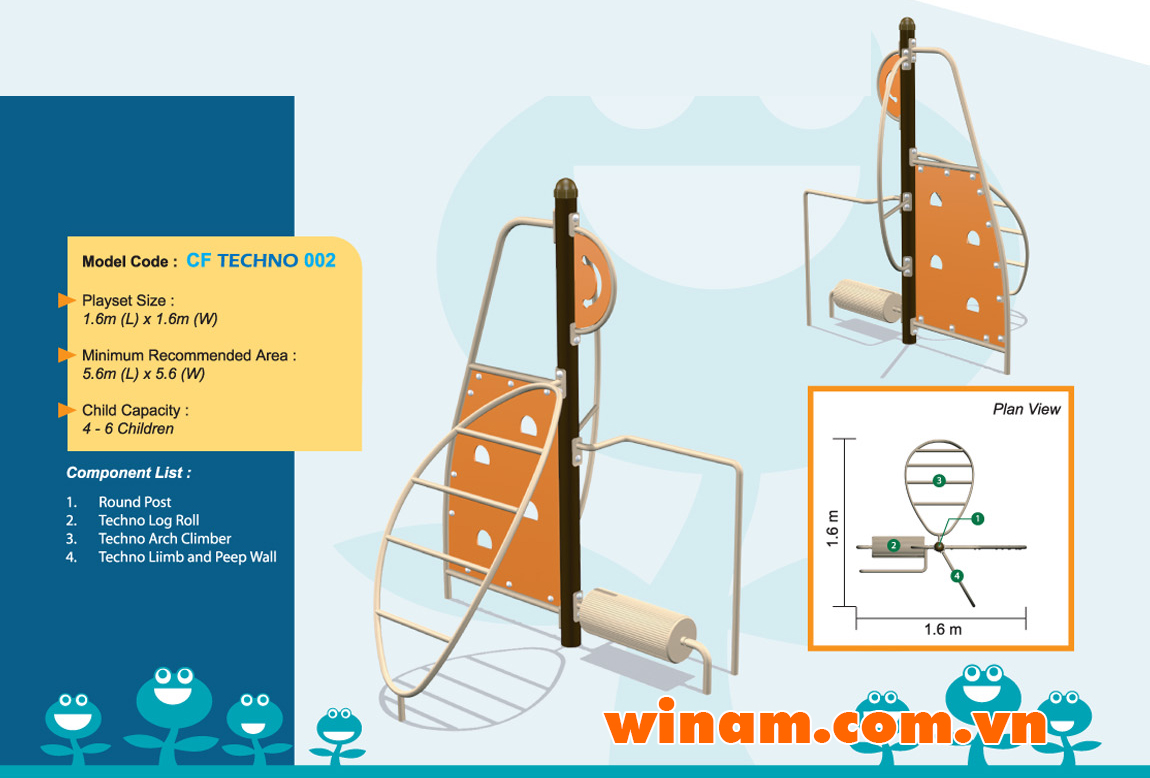 Thiết bị vận động cho trẻ - WINPLAY-MC-CF-TECHNO-002